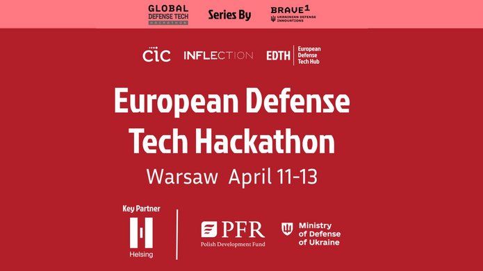 poster of the European Defence Tech Hackathon