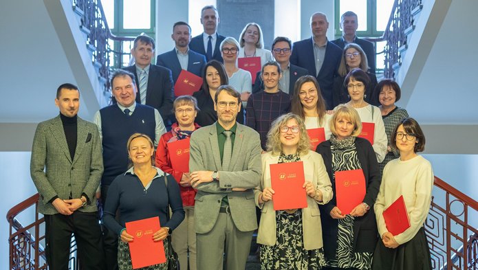 Winners of awards for teaching and organisational achievements at UniLodz