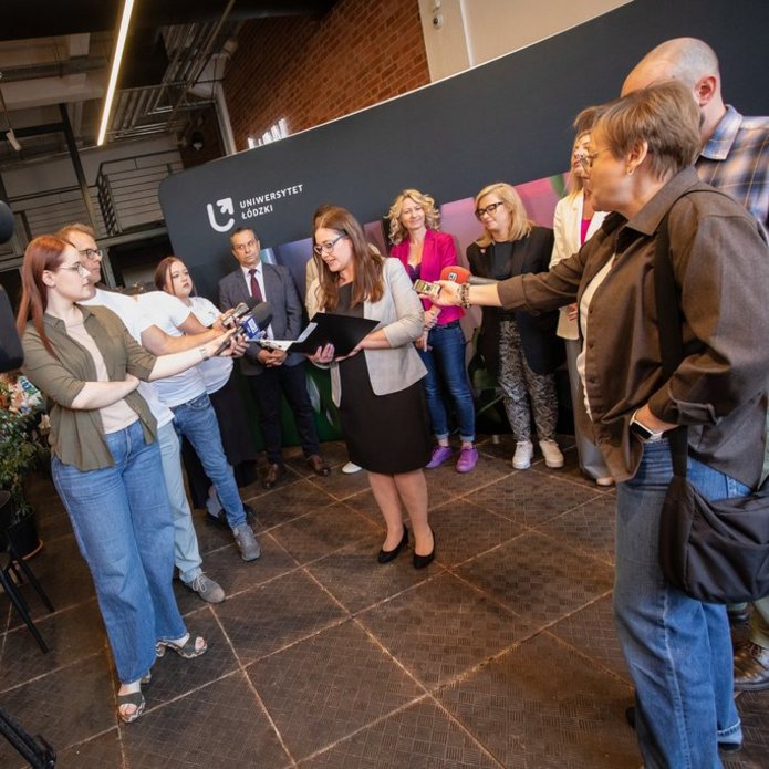 Briefing podczas czerwcowego śniadania prasowego UŁ