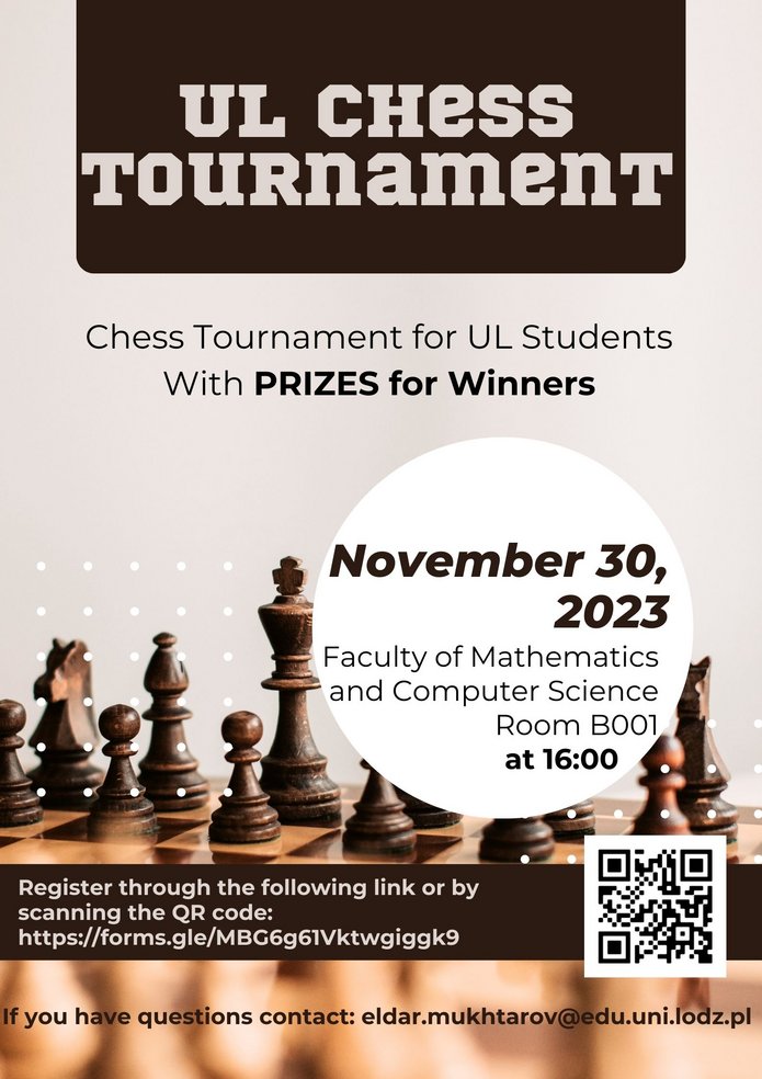 [Translate to English:] Turniej szachowy