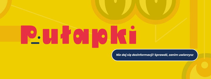 Baner z napisem Pułapki