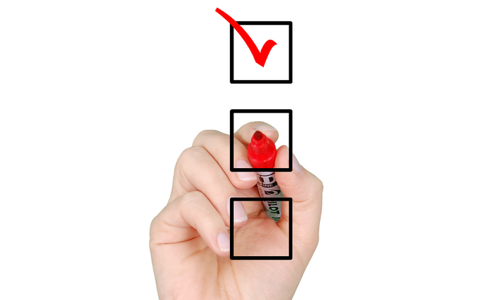 palec wybierajacy opcje