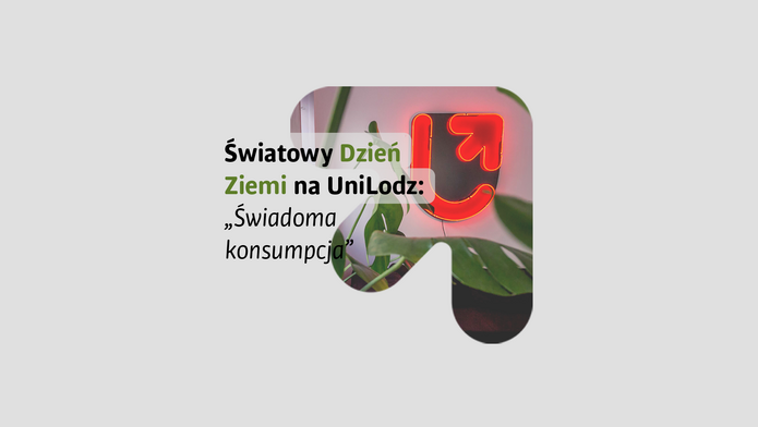 logo of UniLodz with World Earth Day theme