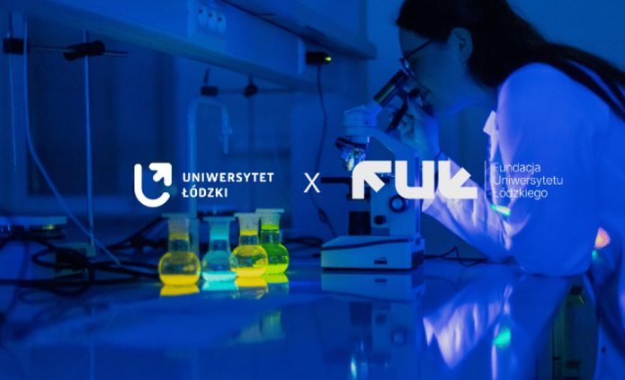 banner of the UniLodz and the UniLodz Foundation