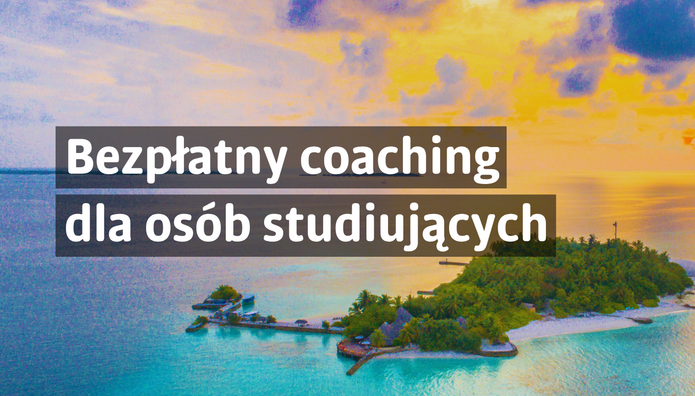 A graphic promoting coaching at UniLodz