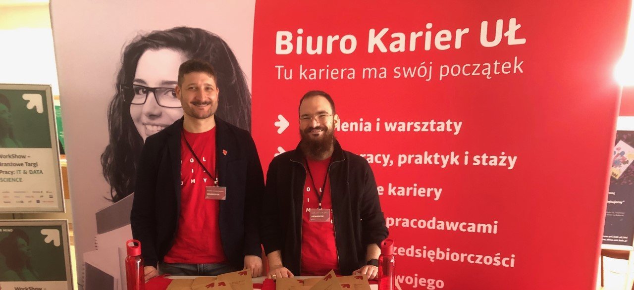 The stand of the Career Office of the University of Lodz at the job fair